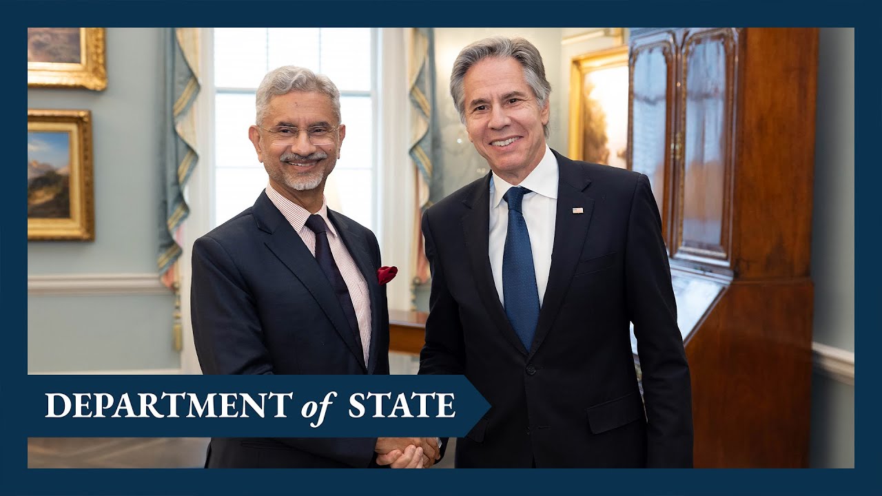 Secretary Blinken meets with Indian External Affairs Minister Jaishankar