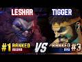 SF6 ▰ LESHAR (#1 Ranked Akuma) vs TIGGER (#3 Ranked Ryu) ▰ High Level Gameplay