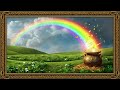 St. Patrick’s Day Rainbow &amp; Pot of Gold 🍀 4K Framed TV Art | Lucky Irish Landscape Screensaver