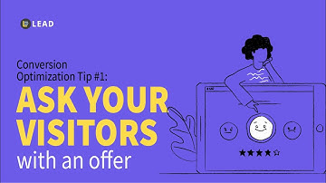 Conversion optimization tip #1 Ask your visitors - with an offer