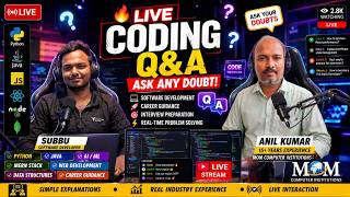 🔥LIVE Coding Q&A with 15+ Years Industry Expert | Ask Any Programming Doubt! Wealth