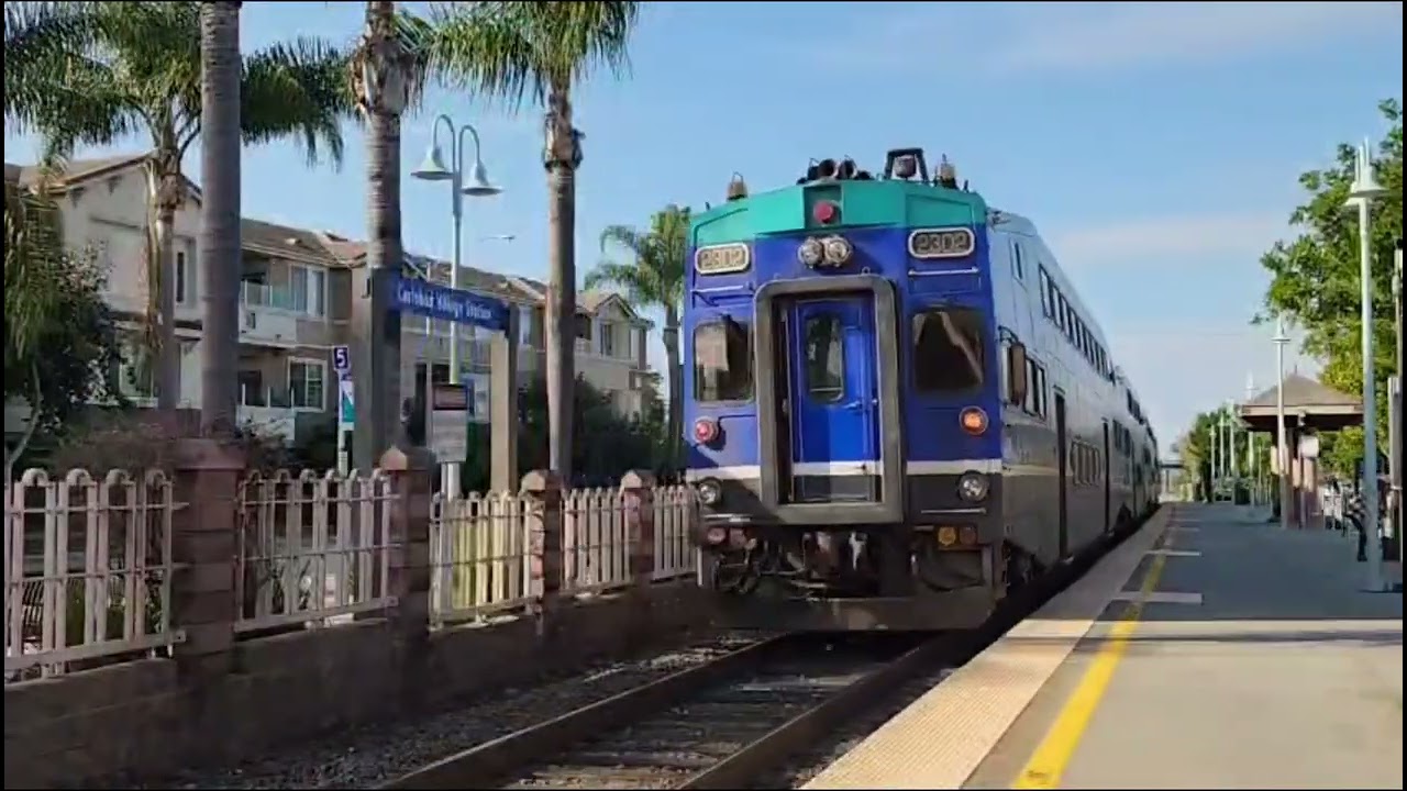 Railfanning at Carlsbad village 