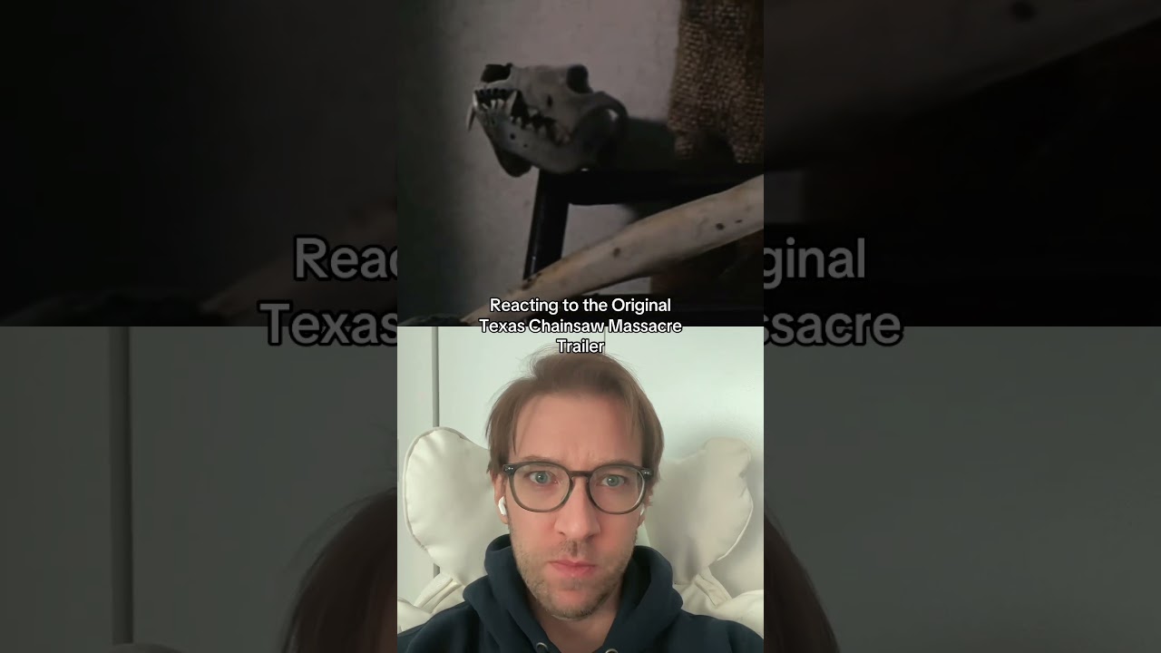 Reacting to the original Texas Chainsaw Massacre trailer #horrormovies #movietrailer #leatherface