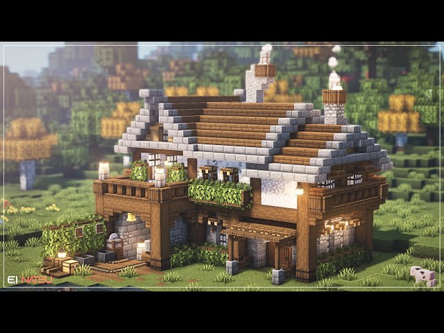 Minecraft Casa Medieval/Medieval House - TUTORIAL #tutorial #fyp #mine