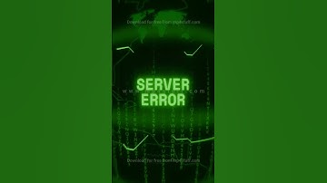 SERVER ERROR   Retro CRT green screen glitch text animation