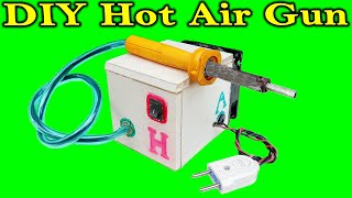How To Make A Hot Air Gun Using Old Soldering Iron | Hot Air Gun Soldering | Heat Gun | Hot Air Gun