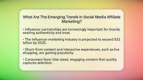 What Are The Emerging Trends In Social Media Affiliate Marketing? - Everyday-Networking