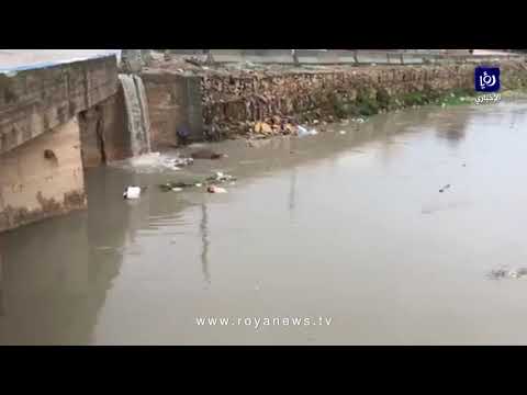 شاهد أجواء المنخفض الجوي في مدينة الرمثا