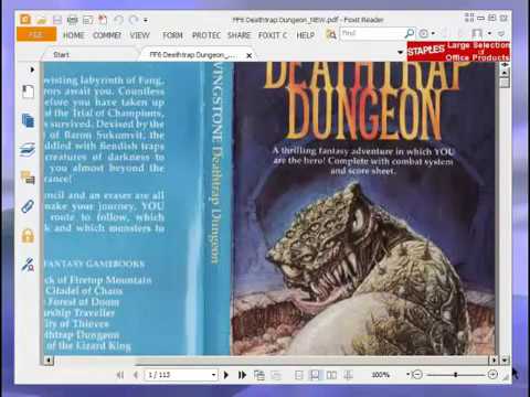Let's Play Deathtrap Dungeon (Fighting Fantasy Game Book) Part 1