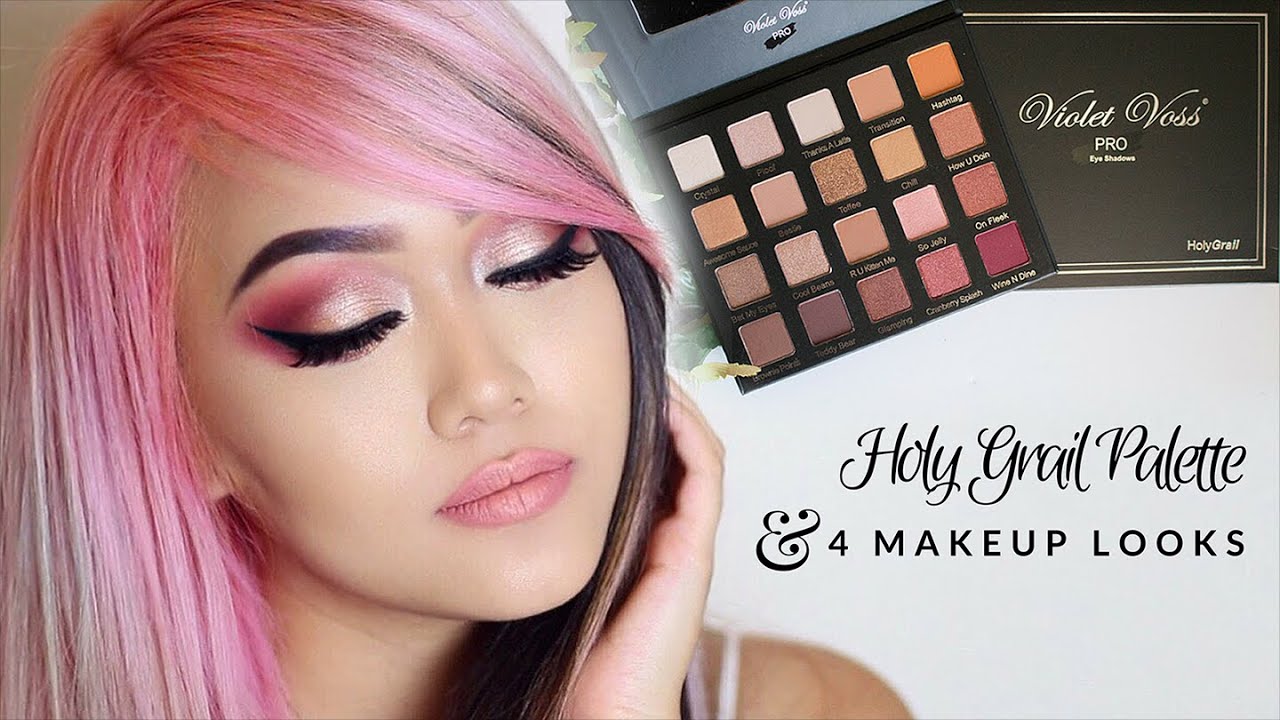 Holy Grail Palette Swatches & 4 Makeup Looks