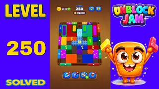 Unblock Jam Level 250 Walkthrough Solution