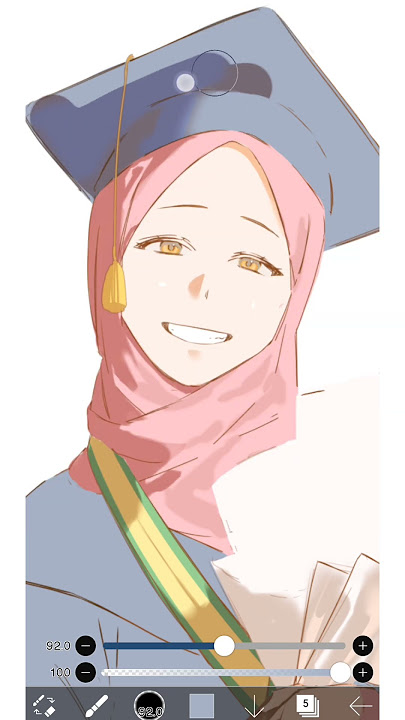 Komisi Cewek Berhijab 😱 #animeart #digitaldrawing #ibispaintx