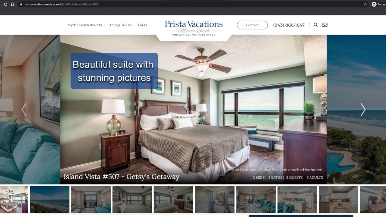Prista Vacation Rentals: New Website