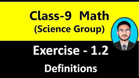 Class 9 Math(Science Group)Exercise 1.2 Basic definition || Basic definition of matrix