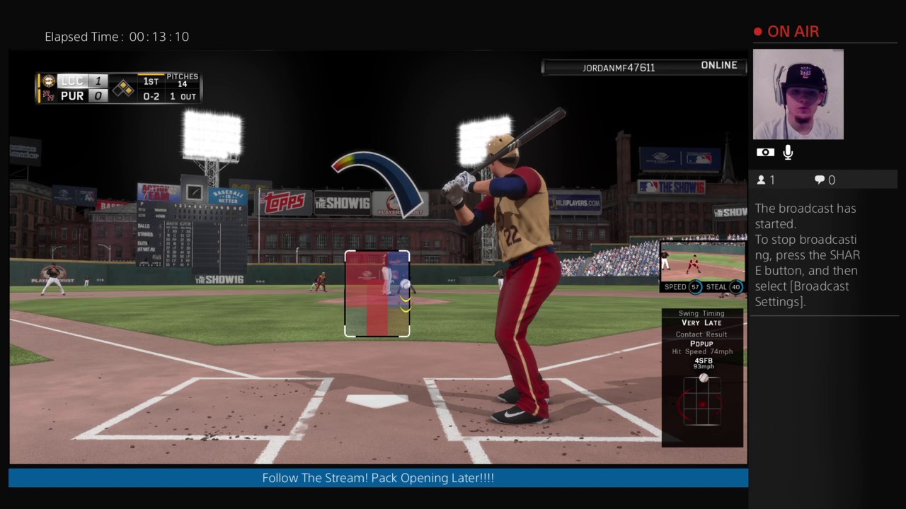 StraightUp_Mula's Live MLB PS4 Broadcast