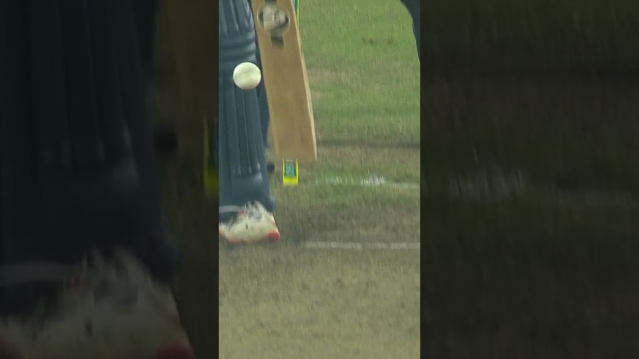 Is this hitting the stumps? 🤔 Abdullah Al Mamun’s tricky LBW call against Rangpur Riders