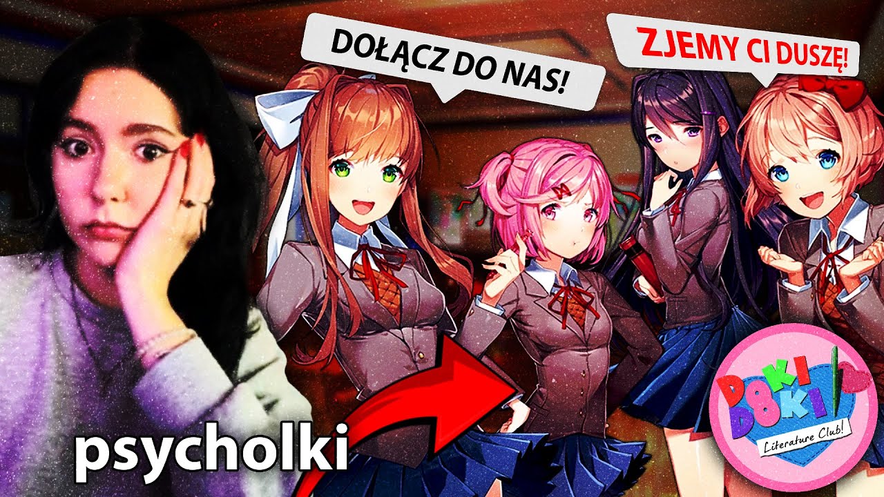 MÓJ PIERWSZY RAZ w DOKI DOKI LITERATURE CLUB! [anime dziewczynki i horror]