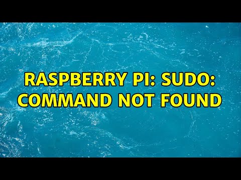 Raspberry Pi: sudo: command not found