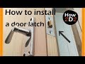 How to install  door latch and handle How to fit door handle and lock