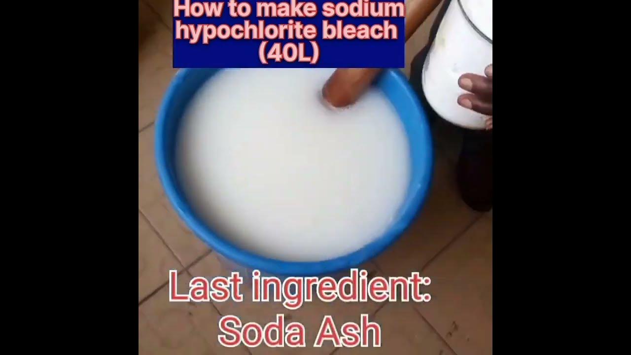 How to make sodium hypochlorite bleach utibe tutor youtube