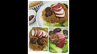 Restaurant Style Mee Wantan Char Siu Chicken Mee Wantan Kicap & Wantan Soup Chinese Food