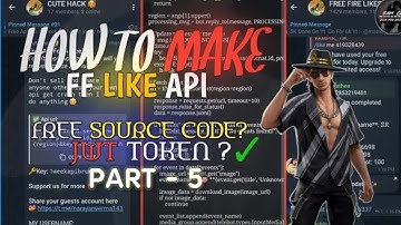 HOW TO MAKE FF LIKE API FOR FREE PART 5 #freefire #telegram #cutehack #free #api #own #teamxcutehack
