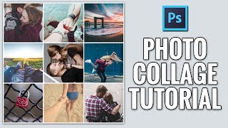 How to Create Square Photo Collage Photoshop Tutorial screenshot 5