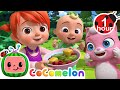 Sharing snacks song  more cocomelon nursery rhymes  animal songs