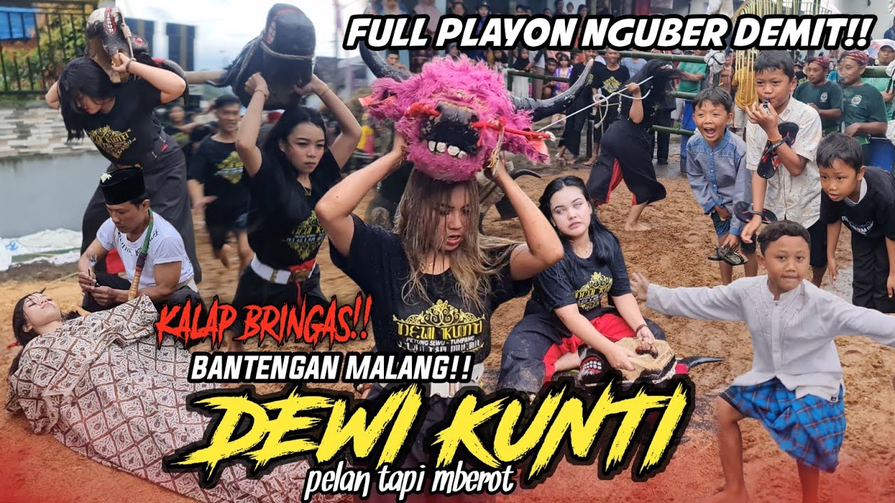 DEWI KUNTI!! B0C1L wangkal di kejar BANTENGAN CEWEK kalap bringas sampai lari kocar kacir!!
