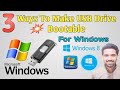 How To Make USB Drive Bootable for windows | 3 Simple Steps | Technical Muhammad Umair