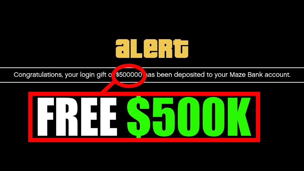 How to get $500,000 for FREE in GTA 5 online - YouTube
