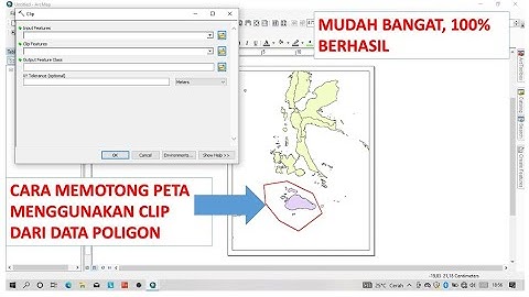 Cara Memotong Peta di Arcgis 10.08 #belajararcgis #arcgis #tutorialpeta