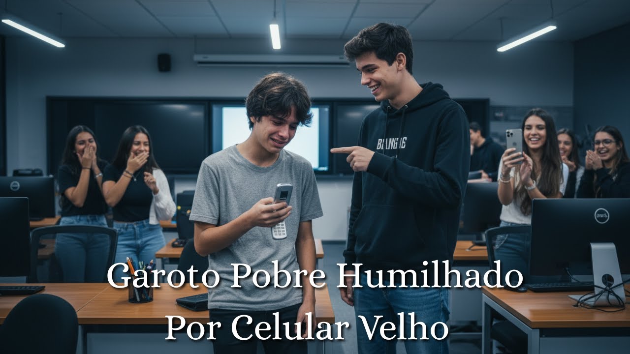 🔥 MENINO POBRE É HUMILHADO POR CELULAR VELHO NA ESCOLA… MAS VENCE COMPETIÇÃO MUNDIAL E MUDA TUDO