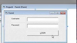 membuat login dengan visual basic 6.0 dan database - Durasi: 23.03. 