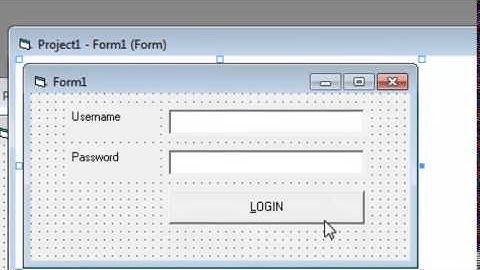 membuat login dengan visual basic 6.0 dan database