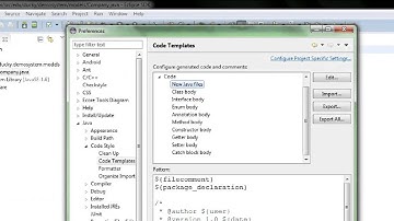 Eclipse  Check style