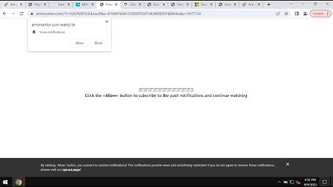 Arminuntor.com push notifications (removal video).