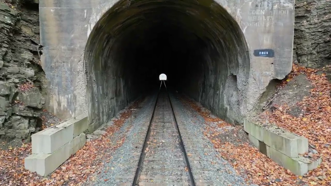 Coen Train Tunnel Mingo Junction Ohio   4K