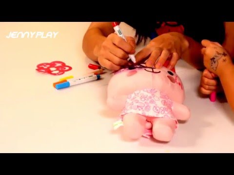Jenny Play! 렛츠플레이 위드 제니 ! 제니와 함께하는 그림이 그림그리기 ! 예쁜 토끼인형에 마음껏 색칠놀이도 해봐요 ~물로 씻으면 샤르르르 없어 진답니다 !!