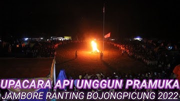 Upacara Api Unggun Pramuka | Jambore Ranting Bojongpicung 2022 | Pangkalan Pkbm Al Hijrah