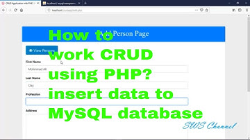 PHP CRUD with MySQL & Bootstrap | Insert Data to Database Part 02 Section 2 |