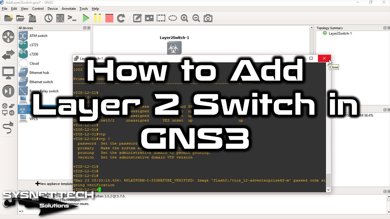 gns3 layer 2 switch ios download