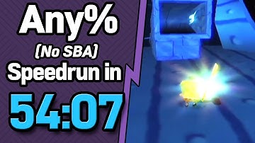 SpongeBob SquarePants: Battle for Bikini Bottom Any% (No SBA) Speedrun in 54:07 (WR on 1/13/2019)