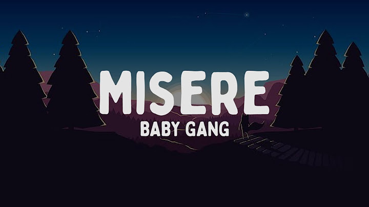 Baby Gang - Misère (Testo/Lyrics)