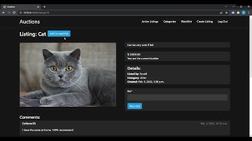Commerce - CS50’s Web Programming with Python and JavaScript (Project 2)