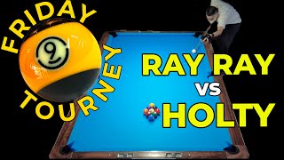 9-Ball Pool Tournament : On Cue Billiards : WR2 : Ray Ray v Holty