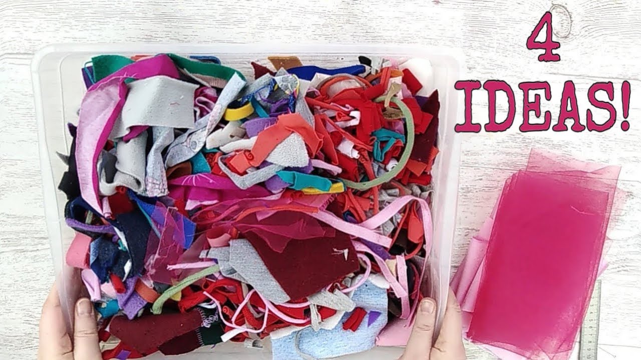 ВОТ ЗАЧЕМ Я СОБИРАЮ ОБРЕЗКИ ОТ ШИТЬЯ! 4 ПОТРЯСАЮЩИЕ ИДЕИ ИХ ИСПОЛЬЗОВАНИЯ!