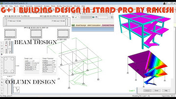 Building Design G+1 in STAAD PRO v8i software II by RAKESH II