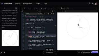 Analog Clock Using React | React Js Interview Question | Frontend Interview Question