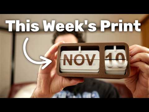 The Most Fun 3D Print To Print This Week - Flip Calendar 🗓️